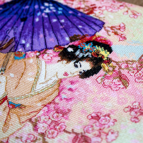 Cherry Tree of Dreams SLETI953 - Cross Stitch Kit - Hobby.lt 🇬🇧