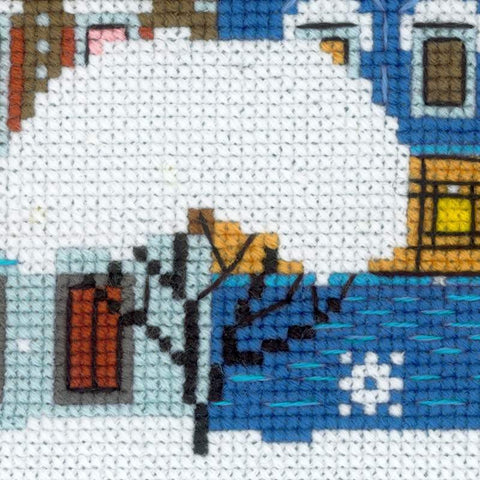 Christmas City cross stitch kit by RIOLIS Ref. no.: 1683 - Hobby.lt 🇬🇧