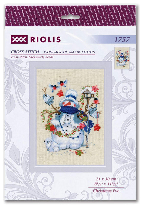 Christmas Eve cross stitch kit by RIOLIS Ref. no.: 1757 - Hobby.lt 🇬🇧