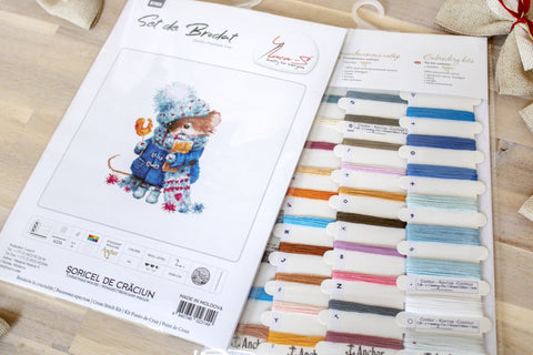 Christmas Mouse SB1168 - Cross Stitch Kit - Hobby.lt 🇬🇧