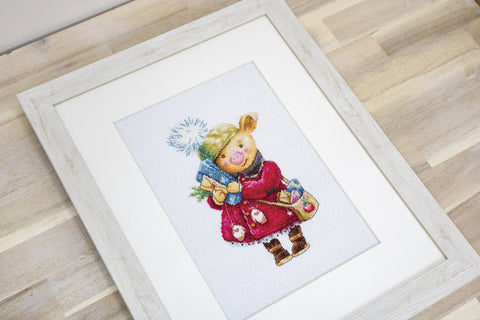 Christmas Pig SB1153 - Cross Stitch Kit - Hobby.lt 🇬🇧