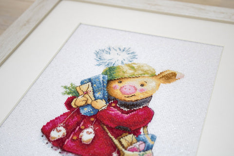 Christmas Pig SB1153 - Cross Stitch Kit - Hobby.lt 🇬🇧