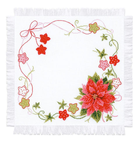 Christmas Table Topper cross stitch kit by RIOLIS Ref. no.: 1752 - Hobby.lt 🇬🇧