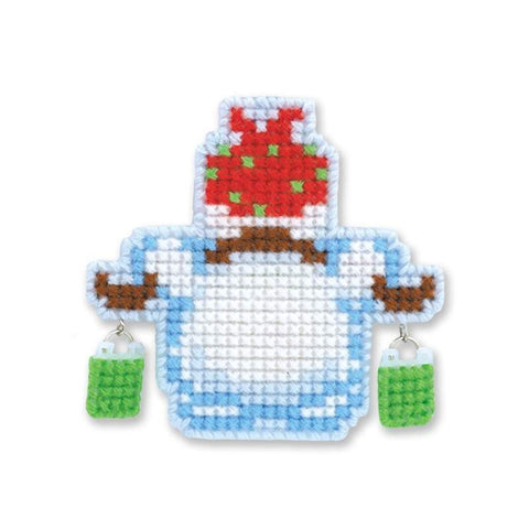 Christmas Tree Decoration Snowmen cross stitch kit by RIOLIS Ref. no.: 1681AC - Hobby.lt 🇬🇧