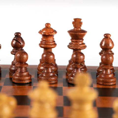 Classic Magnetic Wooden Chess Pieces with Wooden Chess Board N°100 - Hobby.lt 🇬🇧