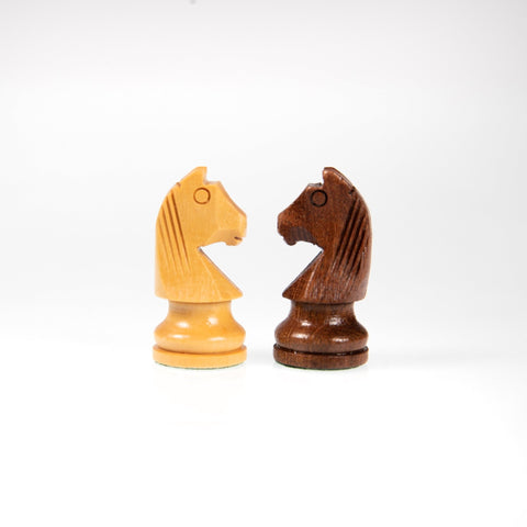 Classic Rosewood Wooden Chess Pieces with Maple Wood Chess Board N°101 - Hobby.lt 🇬🇧
