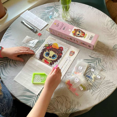 Colourful Fox Diamond Painting Set CS2543 - Hobby.lt 🇬🇧
