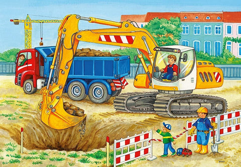 Construction site and Farm 2 x 12 Puzzles - Hobby.lt 🇬🇧