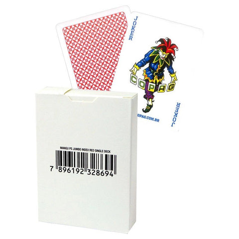Copag 4 Corner Jumbo poker cards in white box (Red) - Hobby.lt 🇬🇧