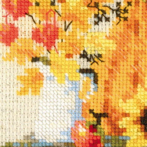 Cottage Garden. Autumn - Cross Stitch Kit from RIOLIS Ref. no.:1657 - Hobby.lt 🇬🇧