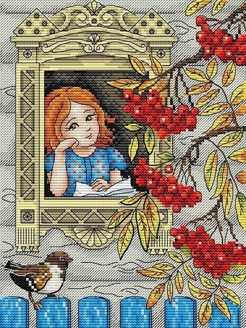 Cross Stitch Kit Autumn Season SM - 321 - Hobby.lt 🇬🇧