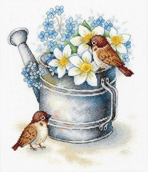 Cross Stitch Kit Daffodil Lovers SA - 026 - Hobby.lt 🇬🇧