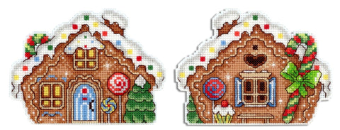 Cross Stitch Kit Gingerbread House SR - 458 - Hobby.lt 🇬🇧