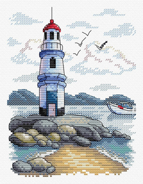 Cross Stitch Kit Lighhouse SM - 216 - Hobby.lt 🇬🇧