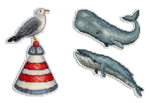 Cross Stitch Kit Ocean Sounds - Magnets SR - 330 - Hobby.lt 🇬🇧