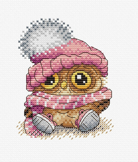 Cross Stitch Kit Owl SM - 289 - Hobby.lt 🇬🇧