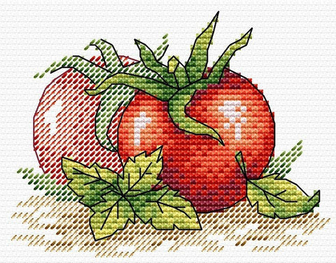 Cross Stitch Kit Ripe Tomato SM - 435 - Hobby.lt 🇬🇧
