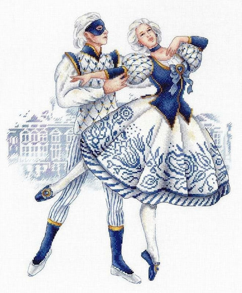 Cross Stitch Kit Russian Traditions. Imperial Porcelain SNV - 668 - Hobby.lt 🇬🇧