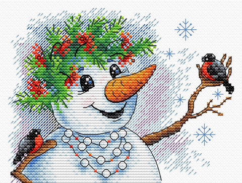 Cross Stitch Kit Snow Story SM - 354 - Hobby.lt 🇬🇧