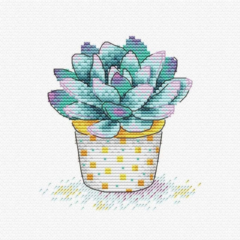 Cross Stitch Kit Succulent Splendour SM - 381 - Hobby.lt 🇬🇧