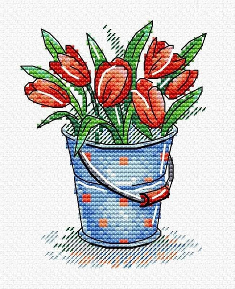 Cross Stitch Kit Tulip Freshness SM - 377 - Hobby.lt 🇬🇧