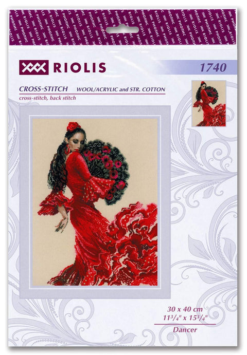 Dancer cross stitch kit by RIOLIS Ref. no.: 1740 - Hobby.lt 🇬🇧