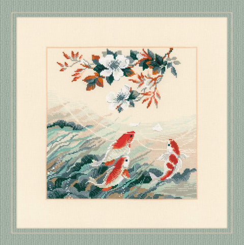 Dancing Fish - Cross Stitch Kit from RIOLIS Ref. no.:1574 - Hobby.lt 🇬🇧