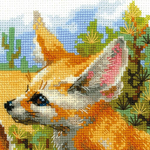 Desert Foxes - Cross Stitch Kit from RIOLIS Ref. no.:1636 - Hobby.lt 🇬🇧