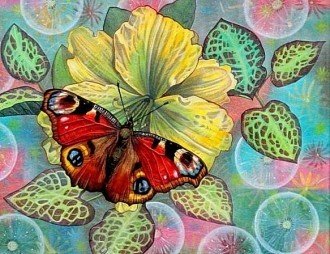 Diamond painting Butterfly AZ - 1204 Size: 38х50 - Hobby.lt 🇬🇧