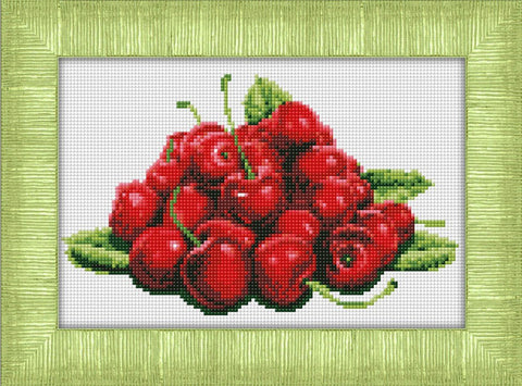 Diamond painting Cherries AZ - 1116 Size: 30х20 - Hobby.lt 🇬🇧