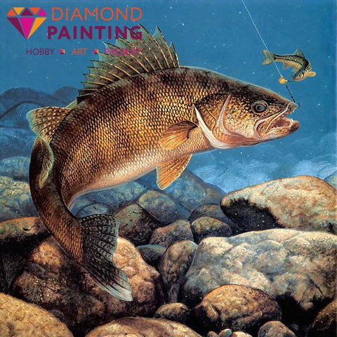 Diamond painting Fish AZ - 1144 Size: 50х50 - Hobby.lt 🇬🇧