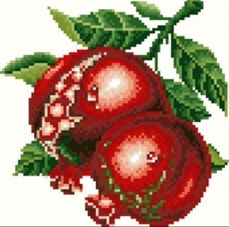Diamond painting Garnet AZ - 132 Size: 23х23 - Hobby.lt 🇬🇧