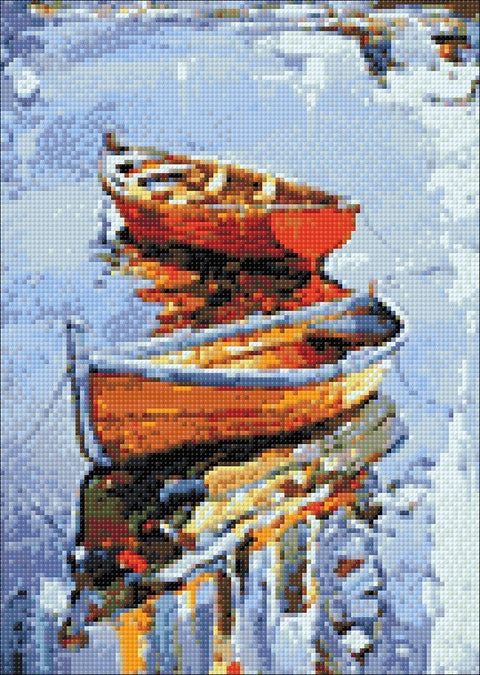 Diamond painting kit Boats WD122 - Hobby.lt 🇬🇧