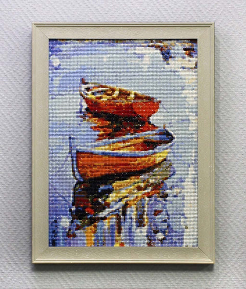Diamond painting kit Boats WD122 - Hobby.lt 🇬🇧