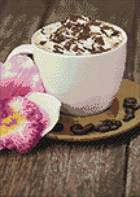 Diamond painting kit Cappuccino WD037 - Hobby.lt 🇬🇧