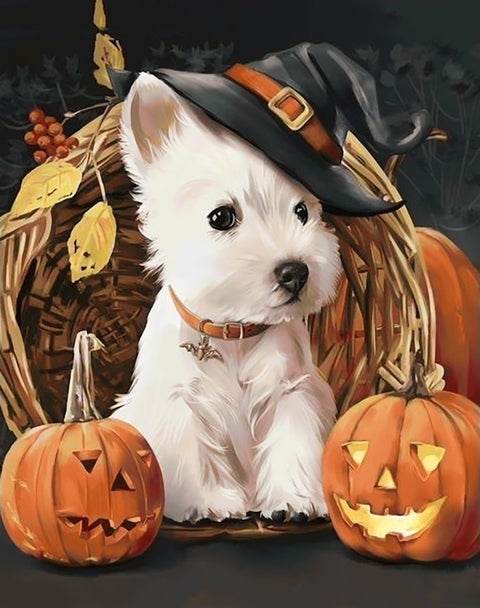 Diamond painting kit Carnival Dog WD188 - Hobby.lt 🇬🇧
