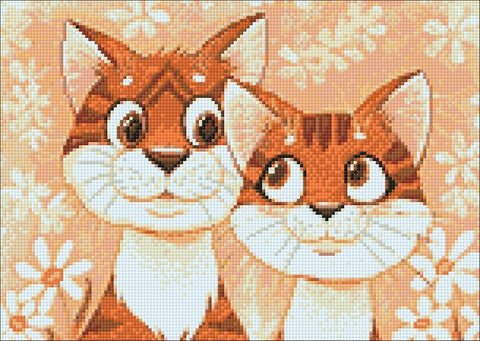 Diamond painting kit Cats in Love WD192 - Hobby.lt 🇬🇧