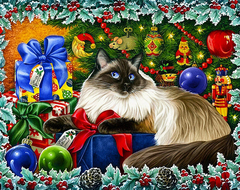 Diamond painting kit Christmas Colours WD2422 - Hobby.lt 🇬🇧