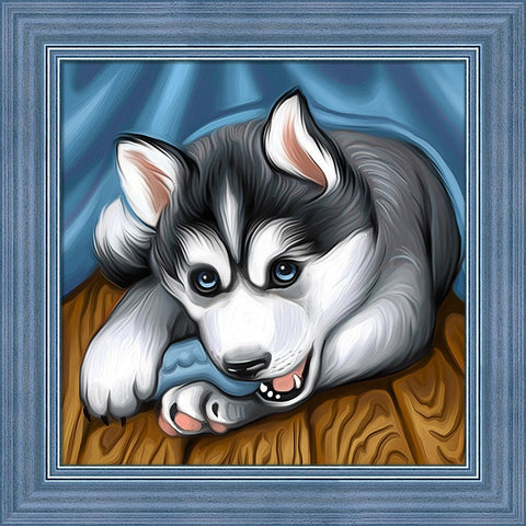Diamond Painting Kit Husky AZ - 1621 25_25cm - Hobby.lt 🇬🇧