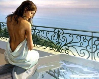 Diamond painting Pensive AZ - 1119 Size: 50x40 - Hobby.lt 🇬🇧