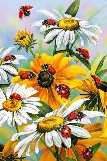 Diamond painting Sun Flowers AZ - 1311 Size: 40*60 - Hobby.lt 🇬🇧