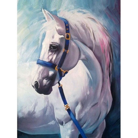 Diamond painting White Horse AZ - 1387 Size: 30х40 - Hobby.lt 🇬🇧
