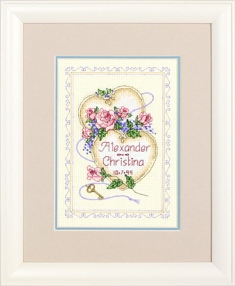 DIMENSIONS United Hearts Wedding Record, Counted Cross Stitch_06730 - Hobby.lt 🇬🇧