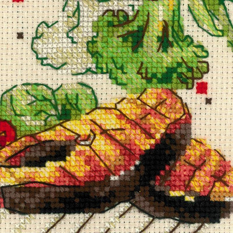 Dinner cross stitch kit by RIOLIS Ref. no.: 1686 - Hobby.lt 🇬🇧