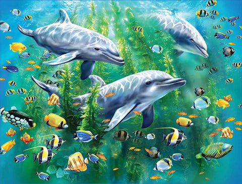 Dolphin Trio - 100pcas. Puzzle