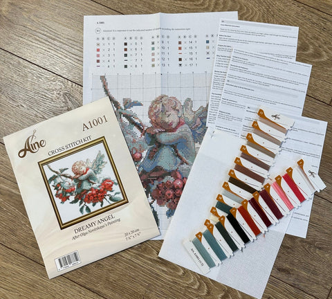 Dreamy Angel - Cross Stitch Kit by Aine - Hobby.lt 🇬🇧
