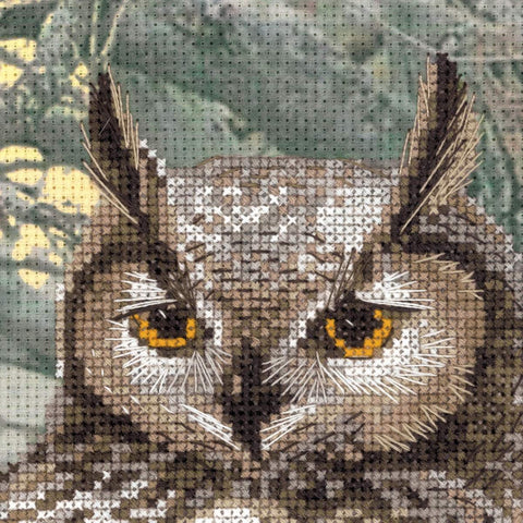 Eagle Owl - Cross Stitch Kit from RIOLIS Ref. no.:0038 PT - Hobby.lt 🇬🇧