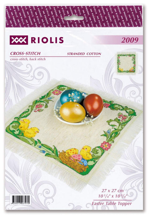 Easter Table Topper. Cross Stitch kit by RIOLIS Ref. no.: 2009