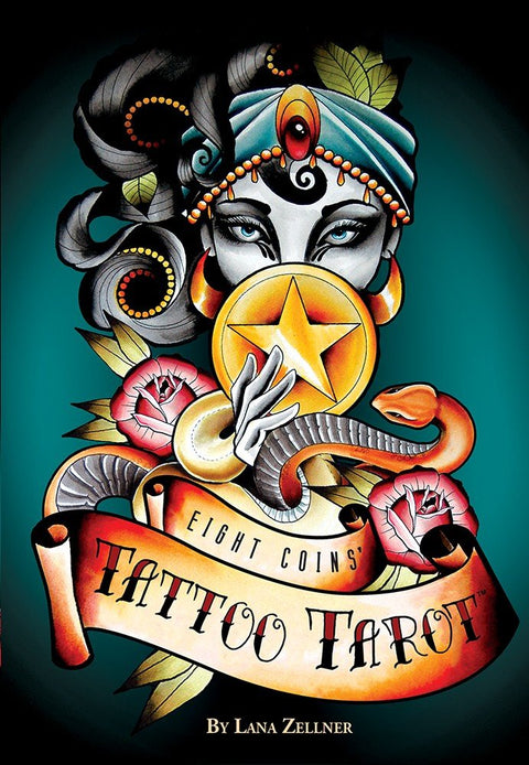 Eight Coins Tattoo Tarot cards US Games Systems - Hobby.lt 🇬🇧