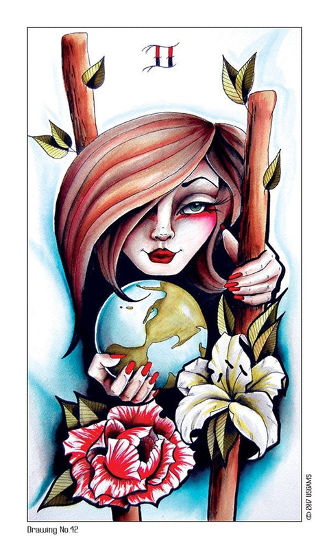 Eight Coins Tattoo Tarot cards US Games Systems - Hobby.lt 🇬🇧